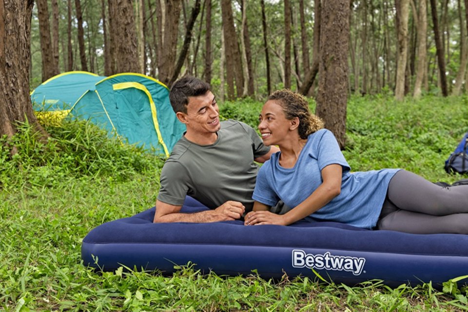 Bestway air bed flocked double air mattress. Our lowest price.
