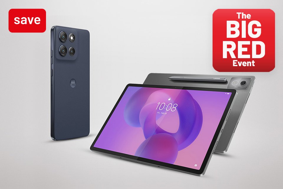 Save on selected mobiles and tablets with codes RED10, RED20 & RED30.