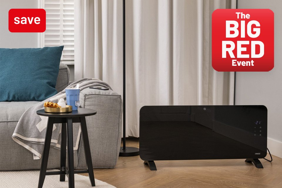 The Big Red Event. Save up to 50% on selected heaters and air purifiers. Using codes RED10, RED20, RED30 and RED50.