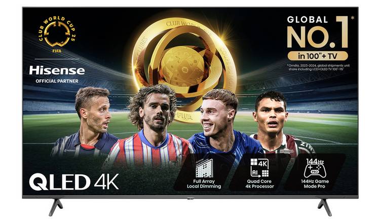 Hisense 75 Inch 75E7NQTUK PRO Smart 4K UHD QLED Freely TV