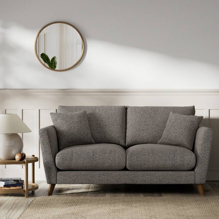 Habitat Lomond Fabric 2 Seater Sofa - Charcoal - Dark Leg 0