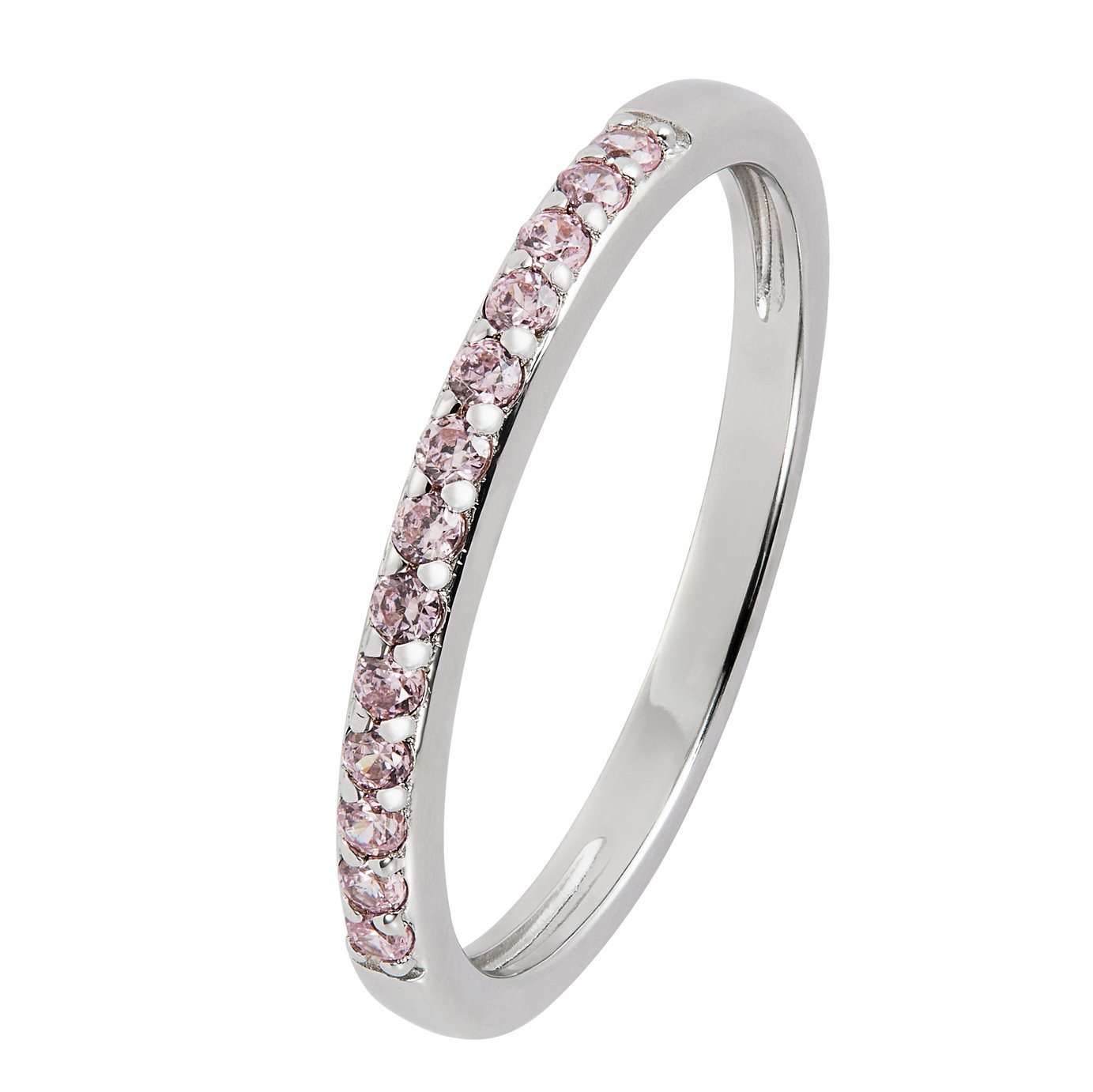 Revere Sterling Silver Pink Cubic Zirconia Stack Ring Review