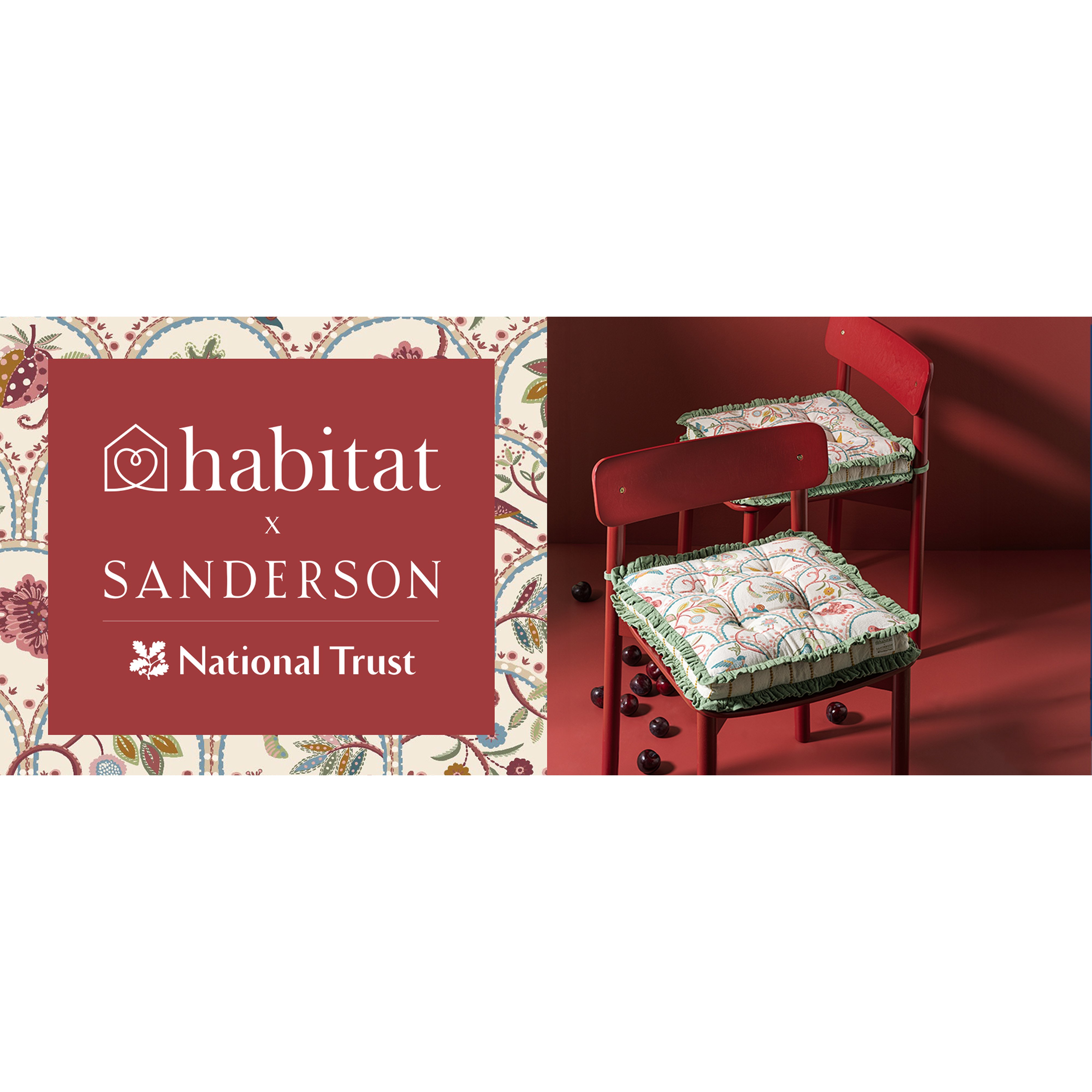Habitat x Sanderson. National trust.
