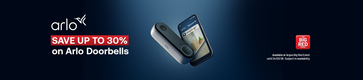 The Big Red Event. Arlo. Save up to 30% on Arlo doorbells.