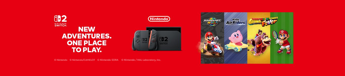 Nintendo Switch 2. New adventures. One place to play.