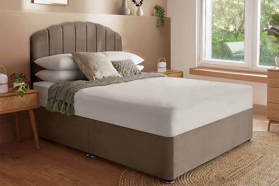Silentnight Middleton Double Divan Bed - Mink.