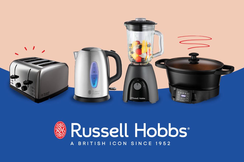 Save on selected Russell Hobbs. Use codes RED10, RED20 or RED30 at checkout.