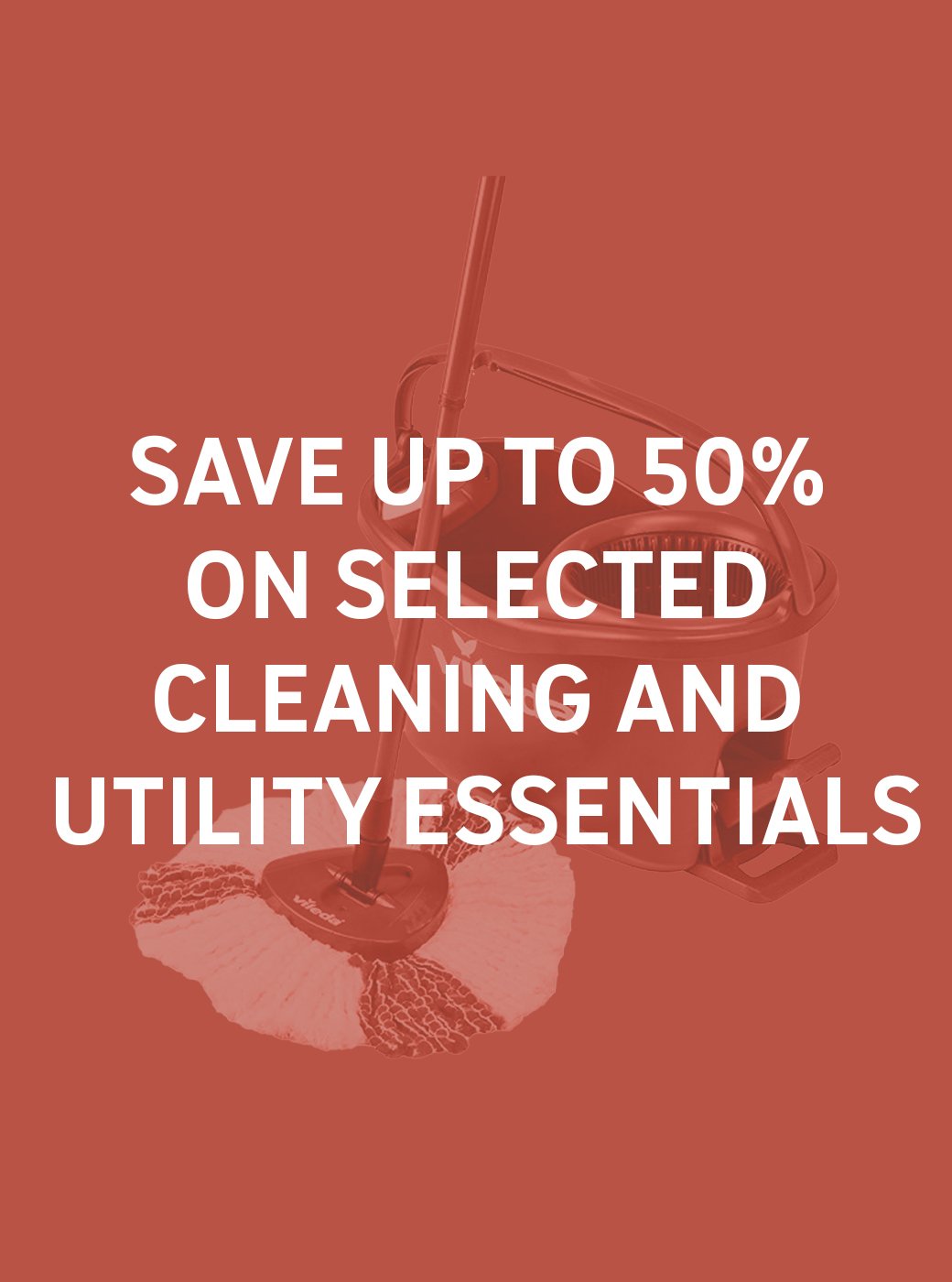 Save up to 50% on selected cleaning and utility essentials.Includes cleaning supplies, clothes airers, storage and more. Shop now.