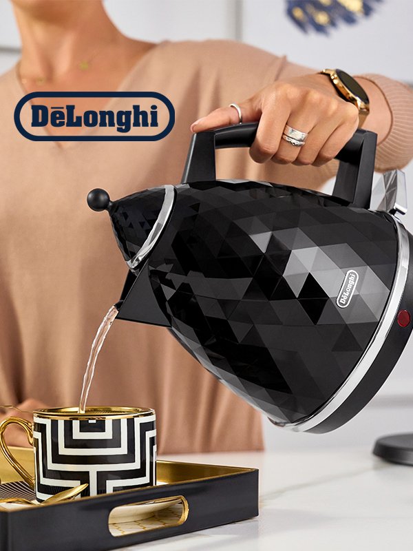 Save on selected De'Longhi kettles and toasters. Use codes RED10 & RED30.
