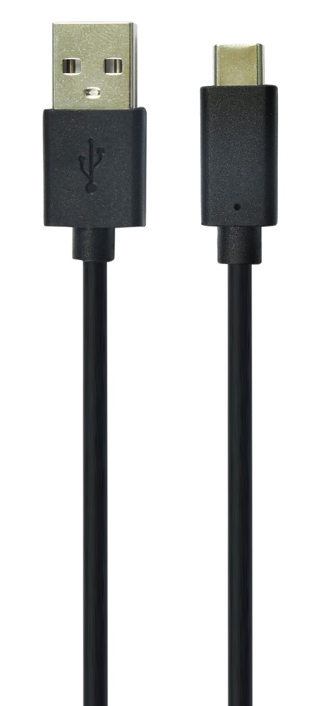 USB to Type C 2m Charging Cable - Black