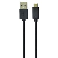 USB to Type C 2m Charging Cable - Black 