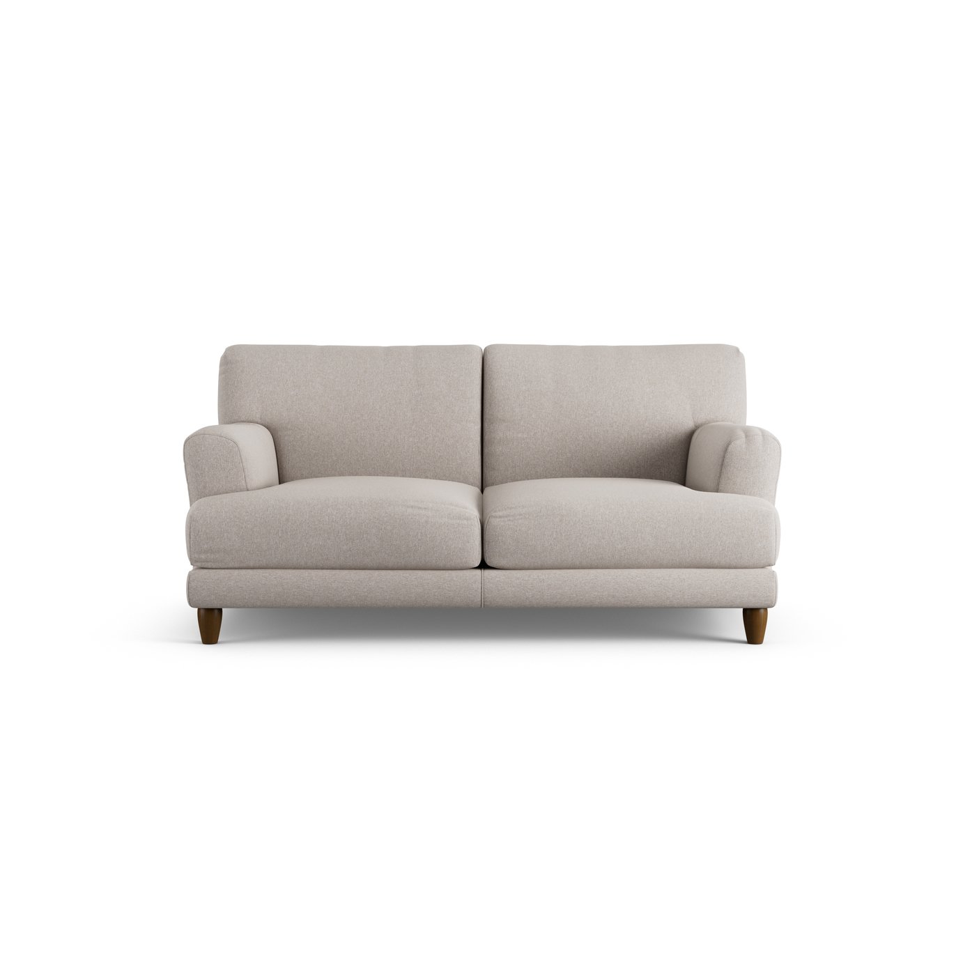 Habitat Askem Fabric 2 Seater Sofa - Stone - Dark Leg