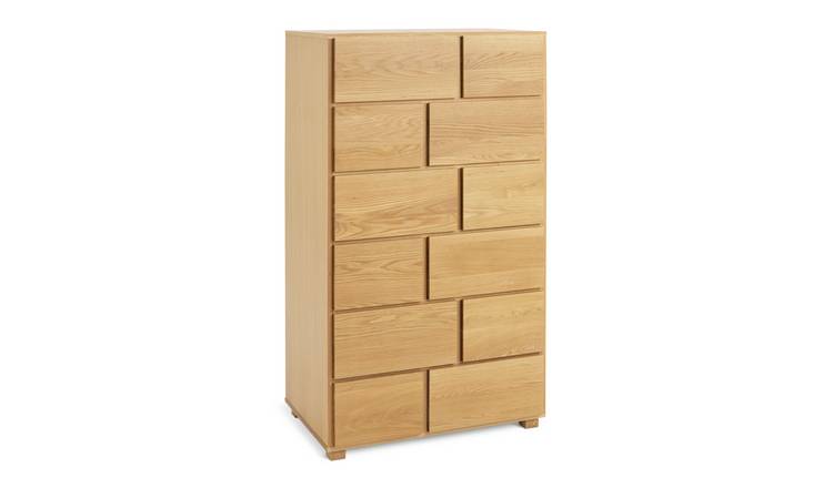 Habitat 60 Hana 12 Drawer Tallboy - Oak