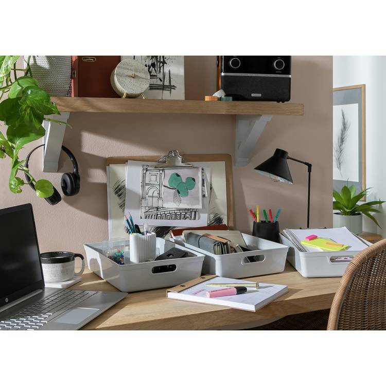 Argos Home 3 x 11L Storage Boxes - Grey 0
