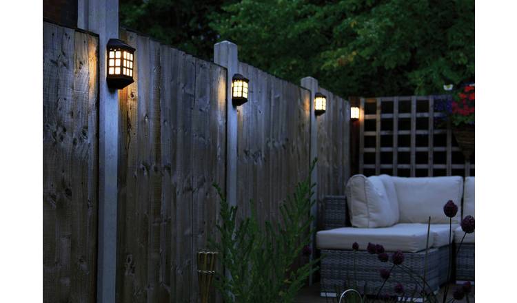 Powertek Solar Deluxe Fence Lights - Pack of 4