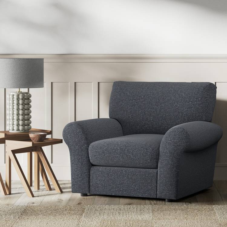 Habitat Molton Fabric Armchair - Charcoal 0