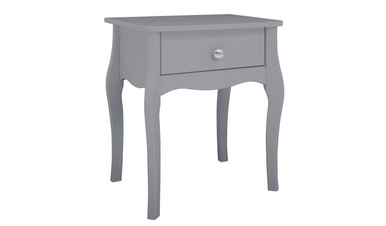 Argos Home Amelie 1 Drawer Bedside Table - Grey