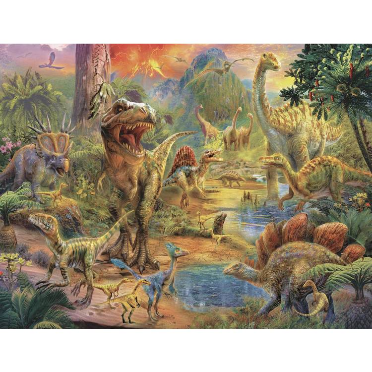 Walltastic Landscape of Dinosaurs Kids Wall Mural 0