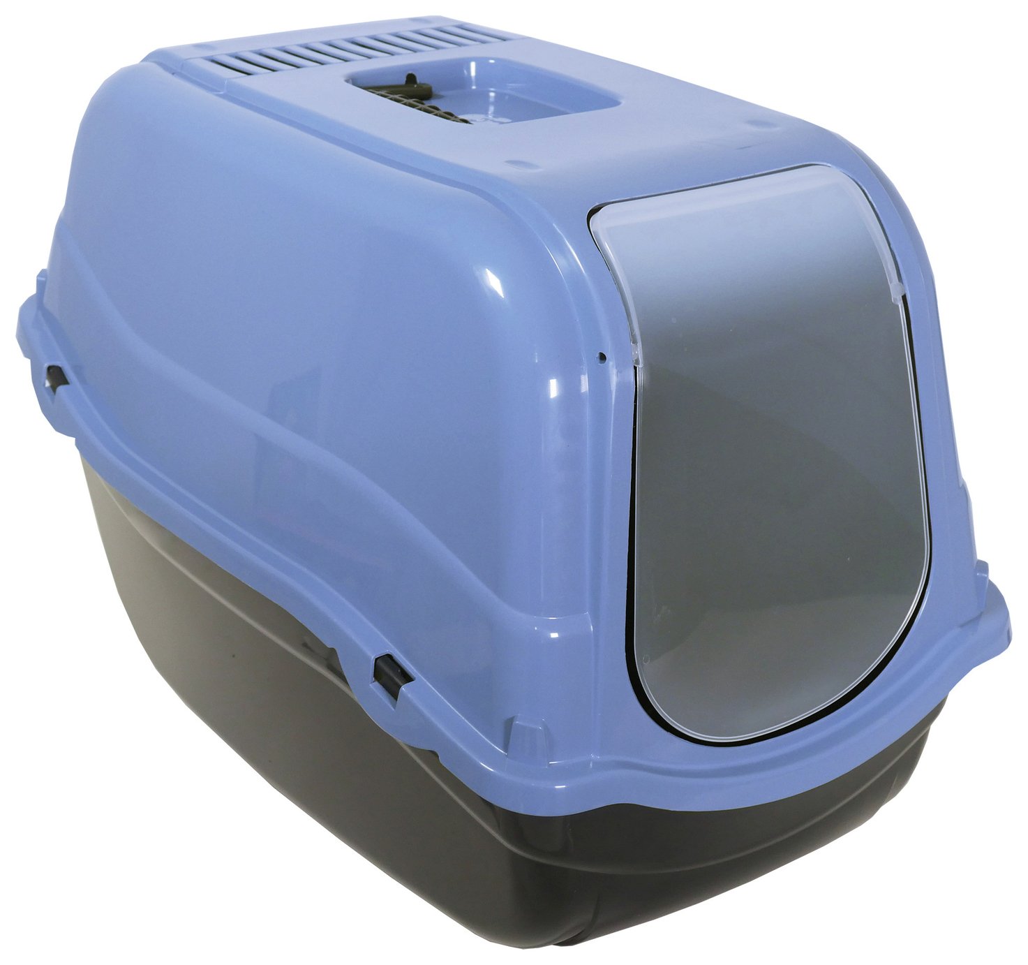 Rosewood Eco Hooded Cat Toilet - Blue