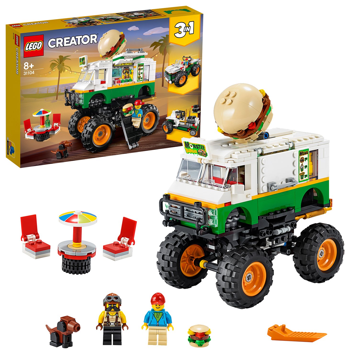 LEGO Creator 3-in-1 Monster Burger Truck Building Set-31104 Review