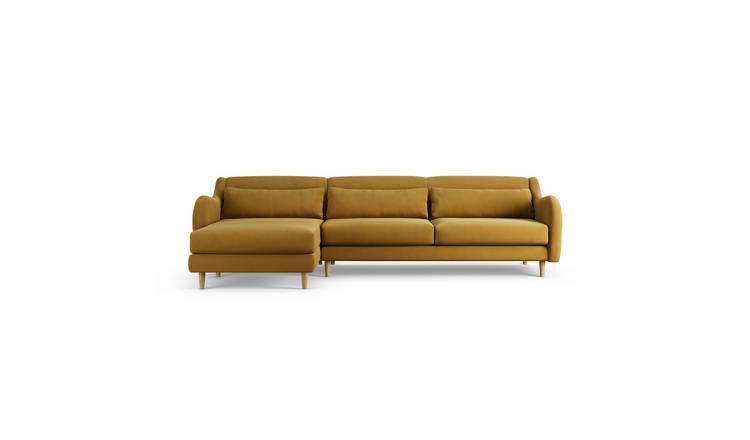 Habitat Turnmill Left Hand Corner Sofa - Gold