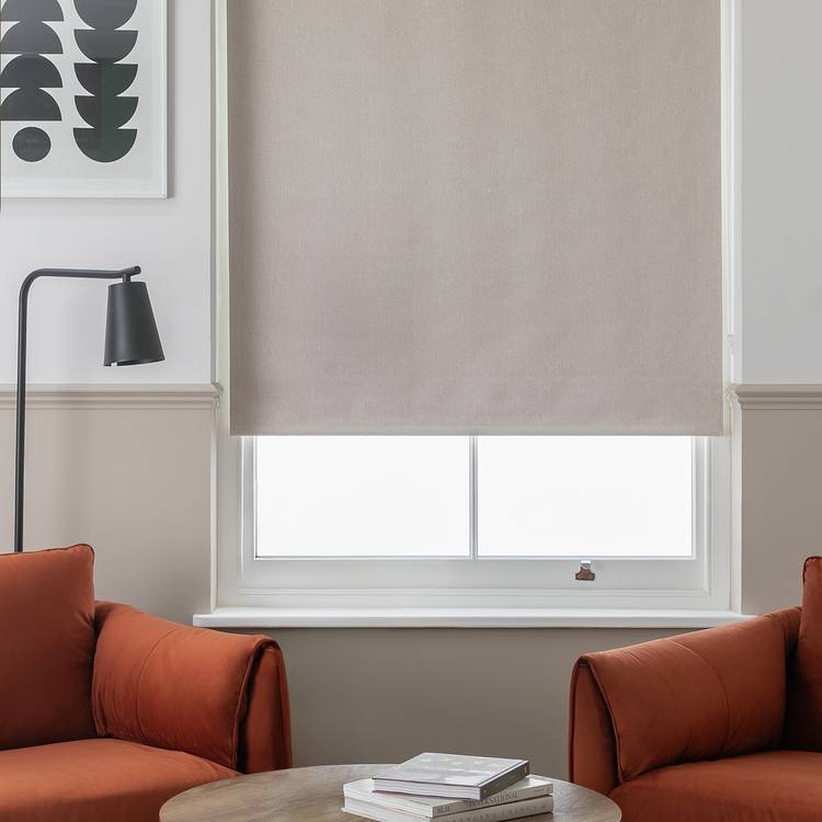 Habitat Industrial Stripe Neutral Roller Blind - 90cm 0