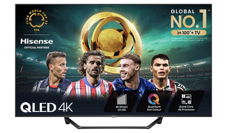 Hisense 65 Inch 65A7NQTUK Smart 4K UHD HRD QLED Freely TV