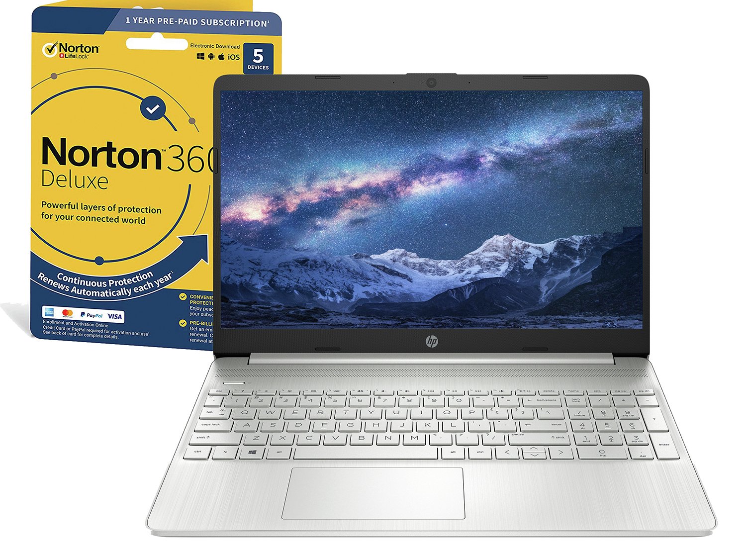 HP Slim 15.6in i5 8GB 256GB FHD Laptop & Norton 360 Review