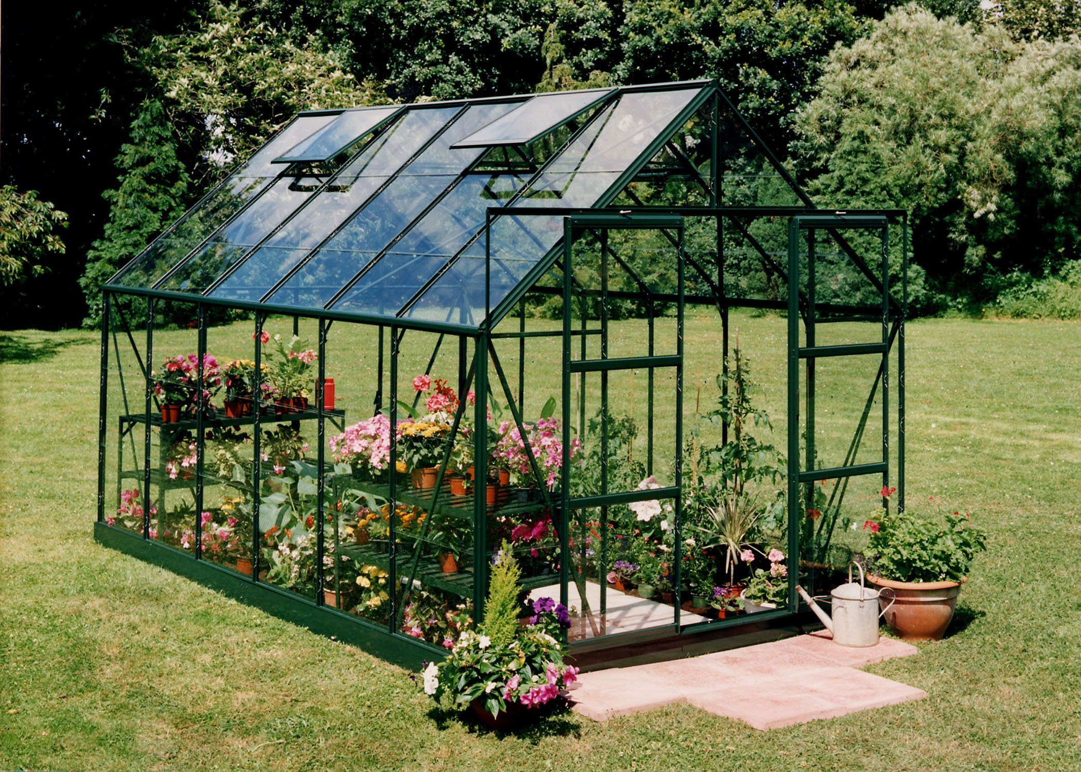 Halls Magnum Glass 12 x 8ft Greenhouse with Base