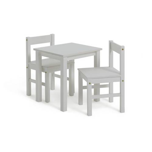 Buy Argos Home Scandinavia Solid Wood Kids Table & Chairs -White | Kids