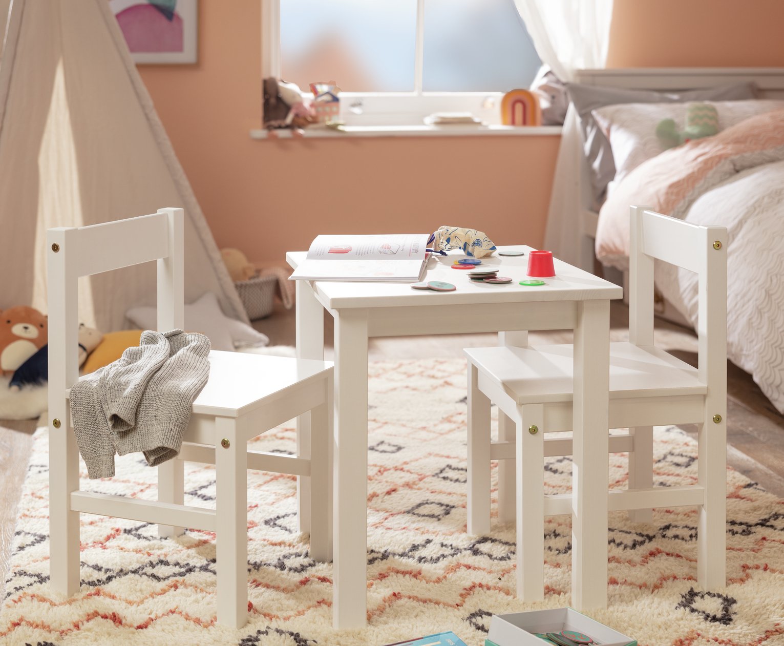 argos childs desk and chair