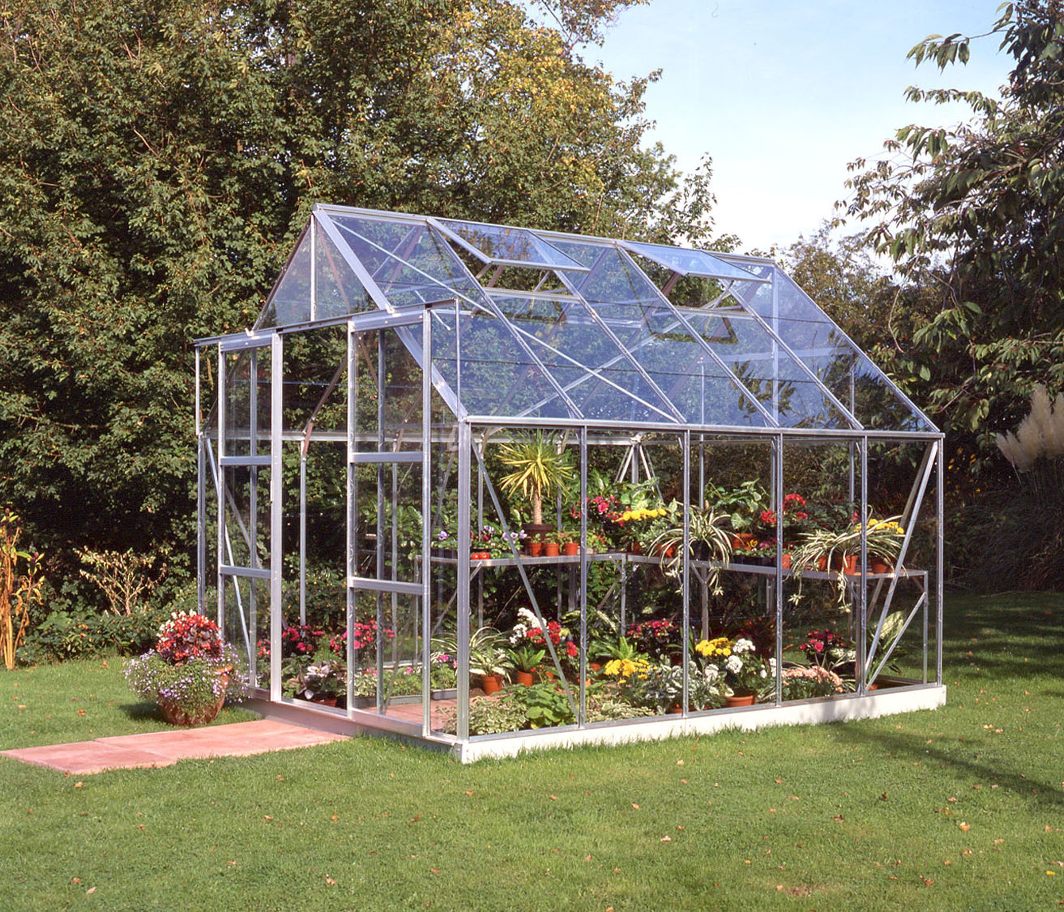 Halls Magnum Glass 10 x 8ft Greenhouse with Base