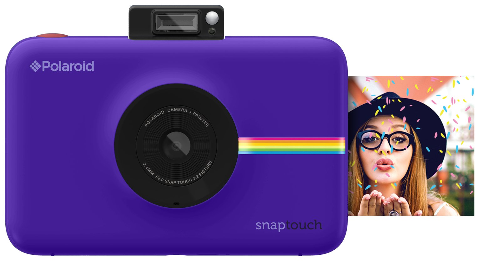 Polaroid Snap Touch Instant Print Camera LCD Screen - Purple