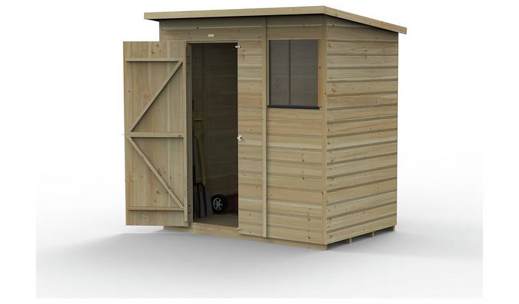 Forest Wooden 6 x 4ft Shiplap Pent Shed