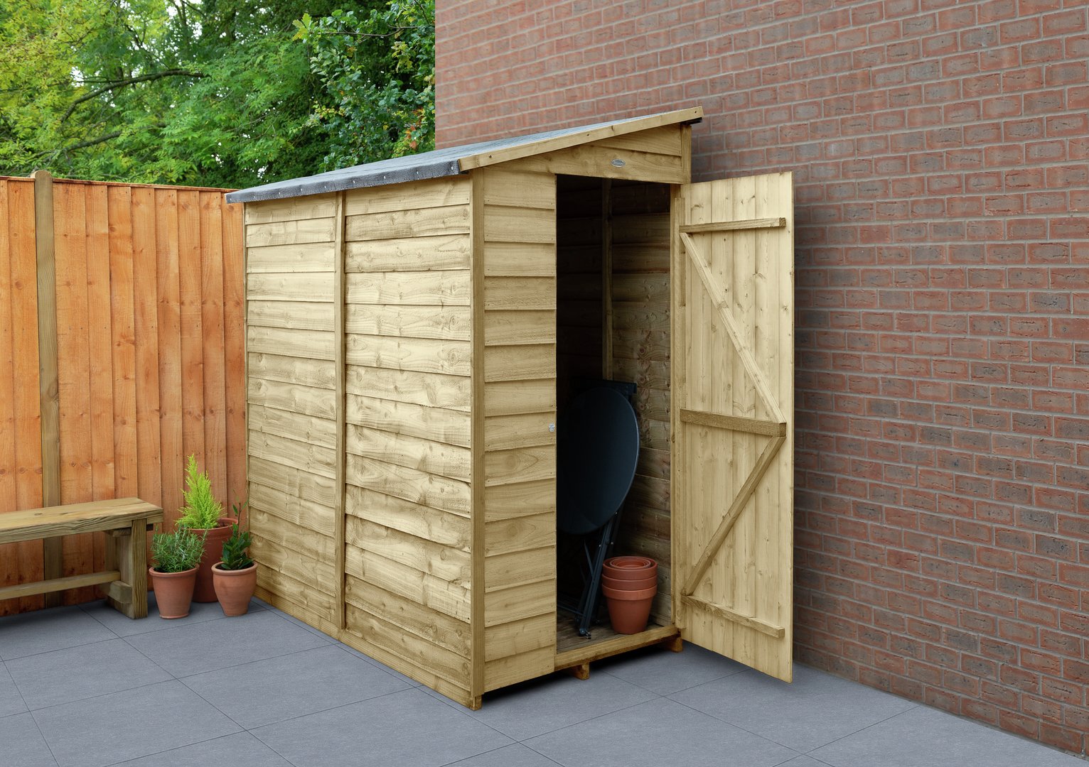 Forest Wooden 6 x 3ft Overlap Pent Shed Review