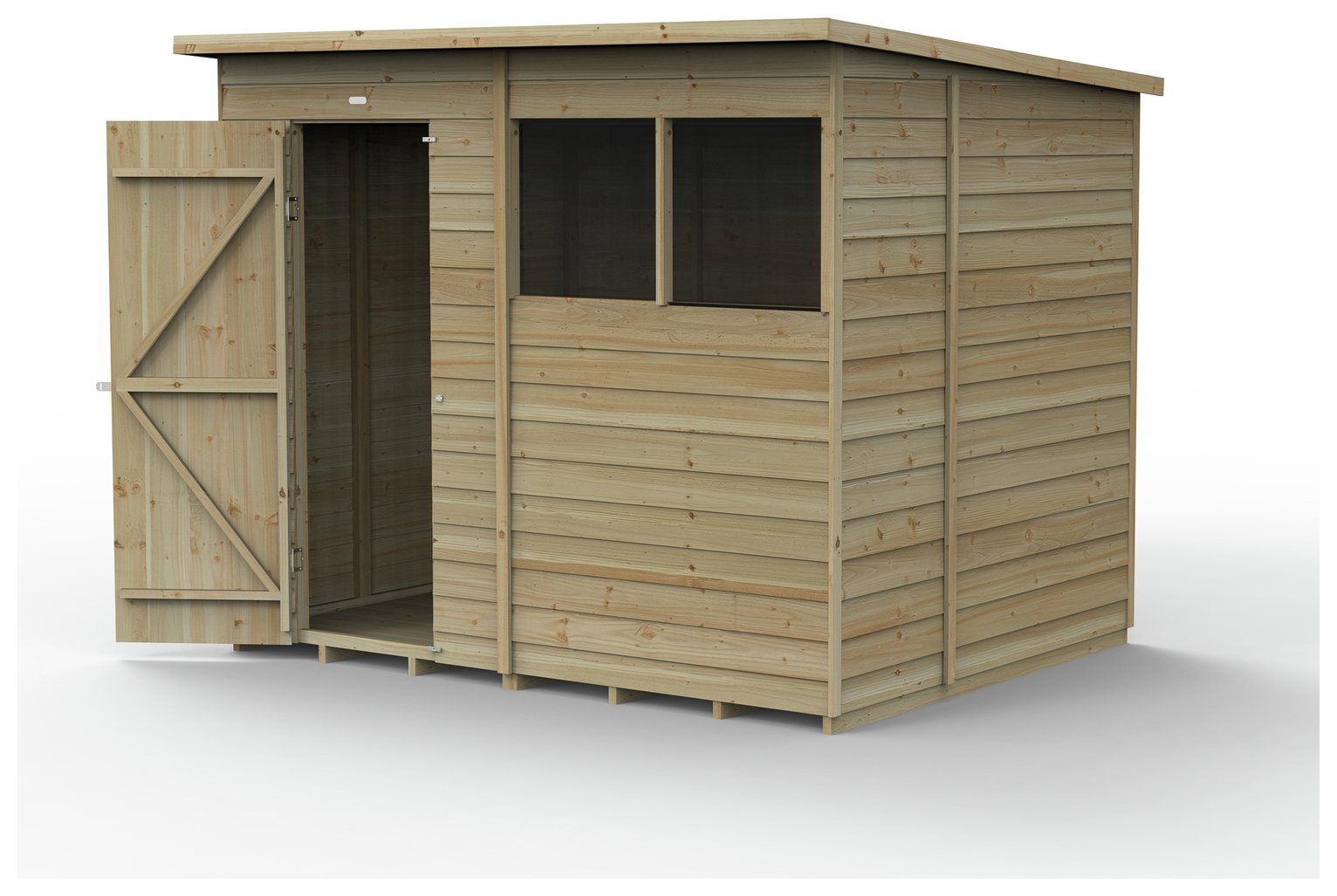 Forest Wooden 8 x 6ft Overlap Pent Shed Review