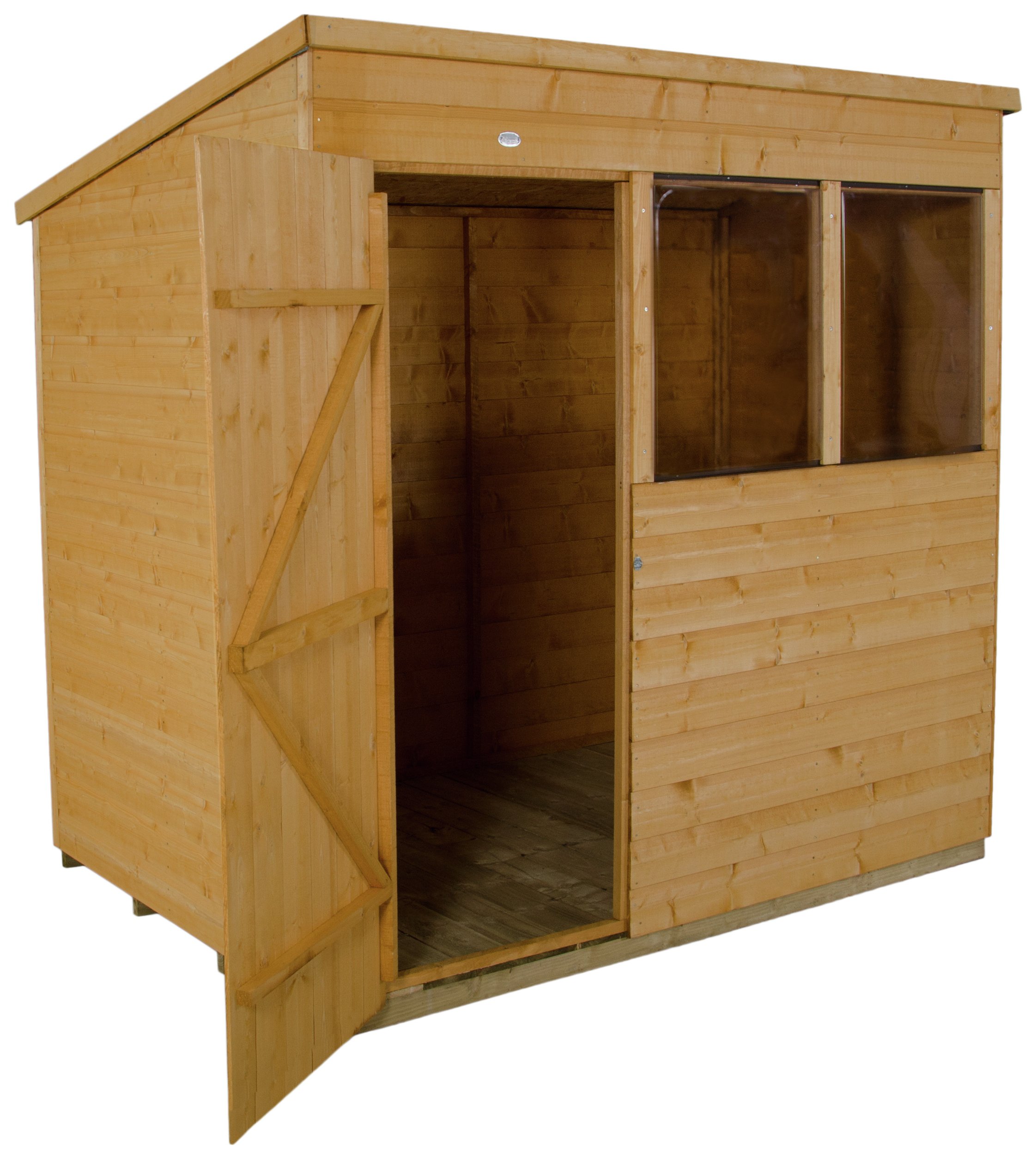 Forest Wooden 7 x 5ft Shiplap Pent Shed