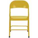 Buy Habitat Macadam Metal Folding Chair - Yellow | Dining chairs | Argos