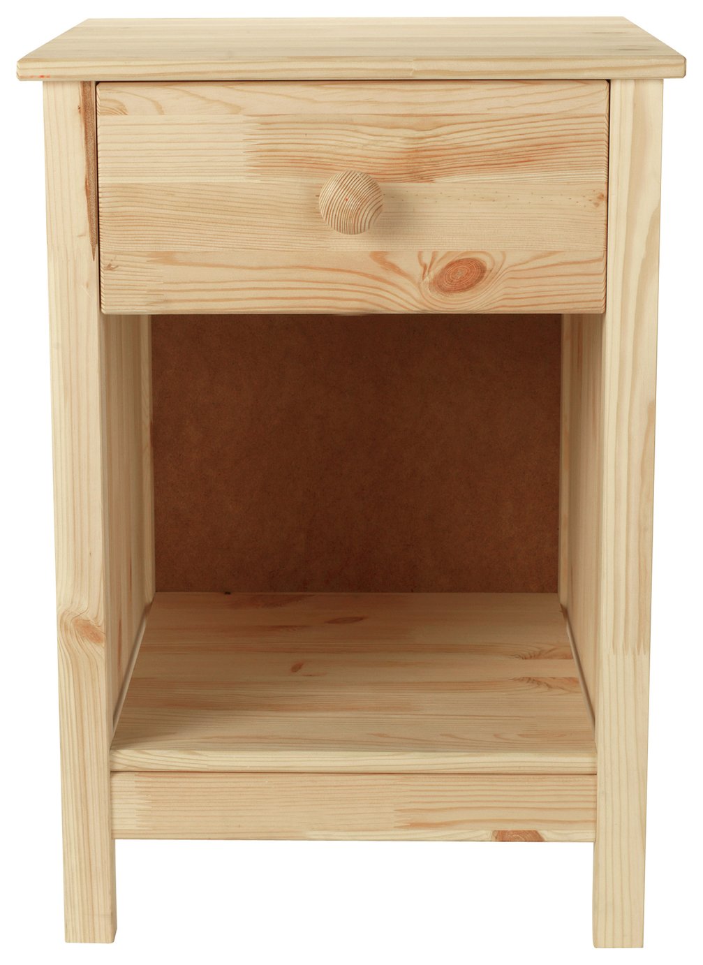 Argos Home Scandinavia Pine 1 Drawer Bedside Cabinet