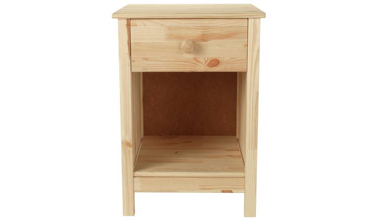 Buy Argos Home Scandinavia 1 Drawer Bedside Table Pine Kids