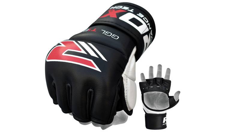 Buy RDX Leather 7oz Mixed Martial Arts Gloves - Black | MMA gloves | Argos