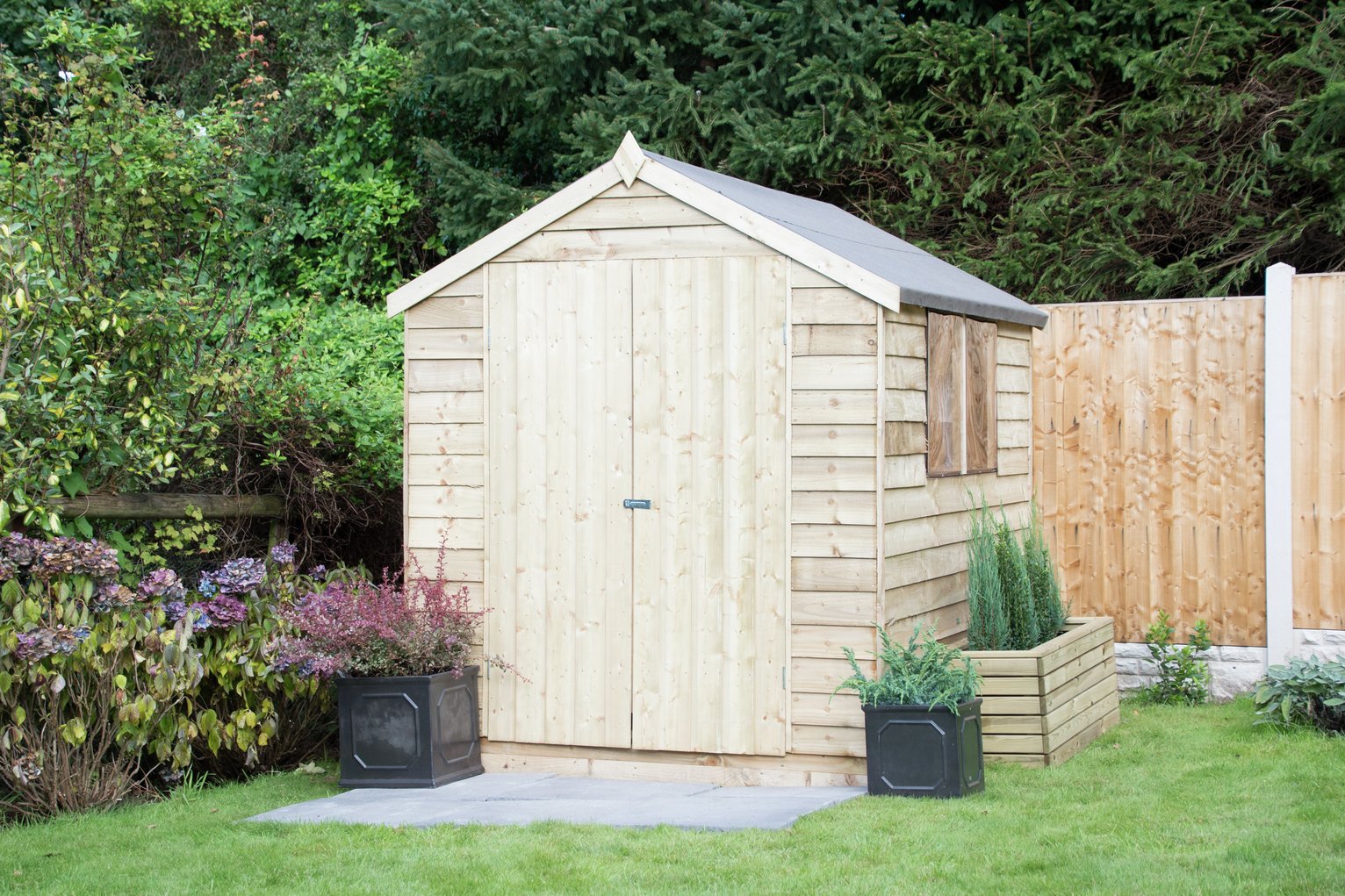 Forest Wooden 8 x 6ft Overlap Double Door Apex Shed Review