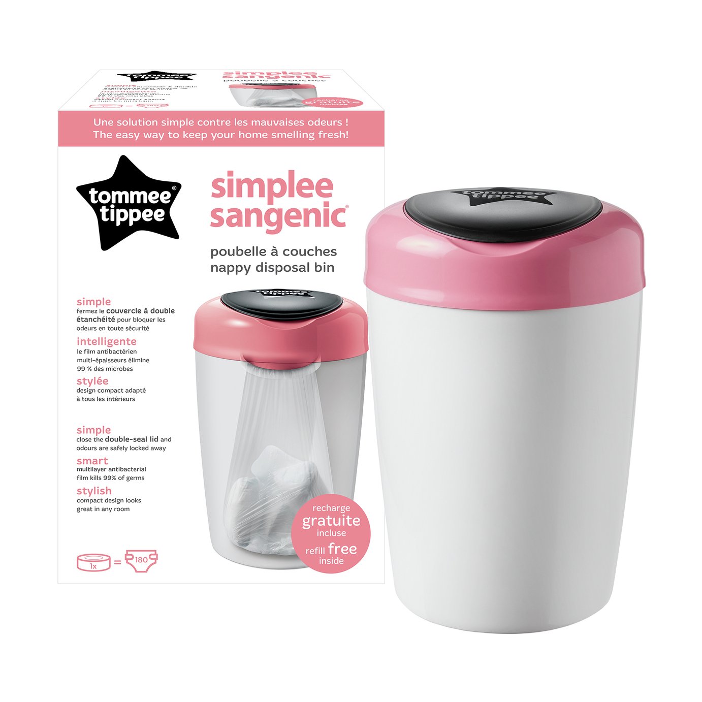 Tommee Tippee Simplee Sangenic Nappy Disposal Tub Reviews