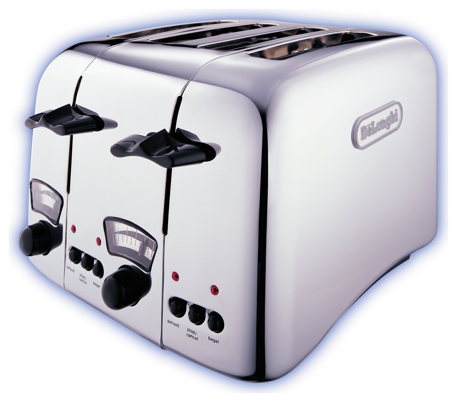 De'Longhi Argento 4 Slice Toaster - Stainless Steel