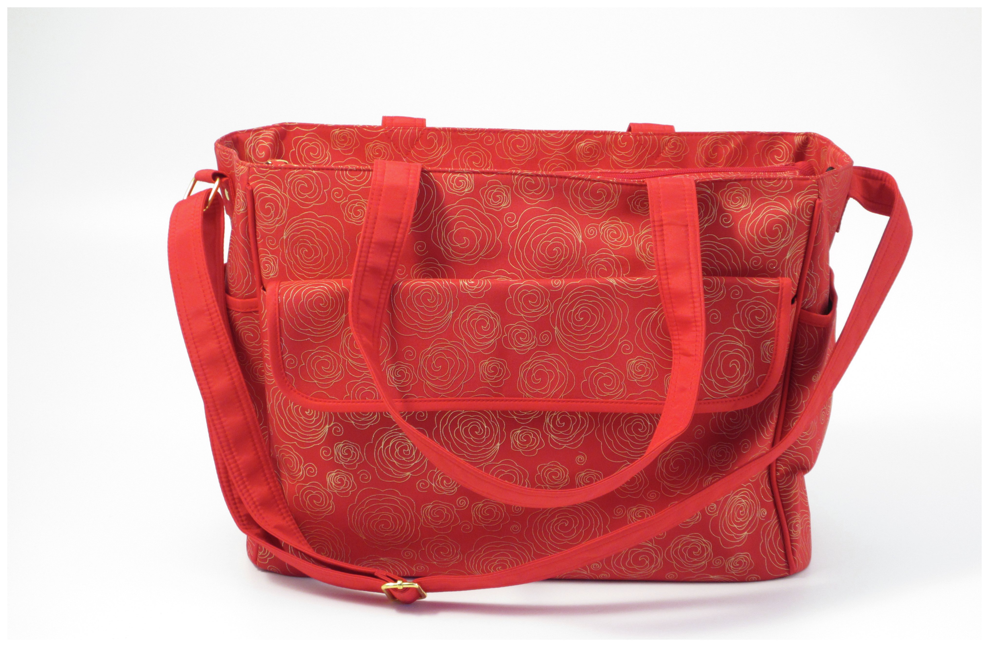 Summer Infant Swirl Messanger Changing Bag - Red & Gold