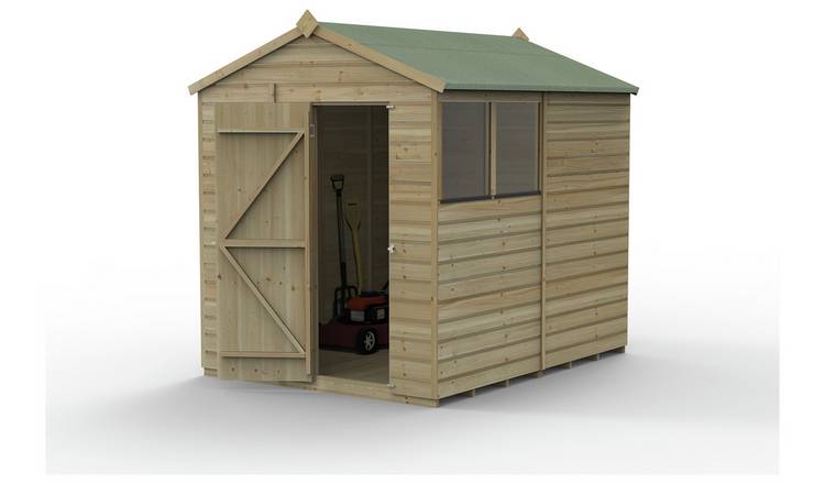 Forest Wooden 8 x 6ft Shiplap Apex Shed