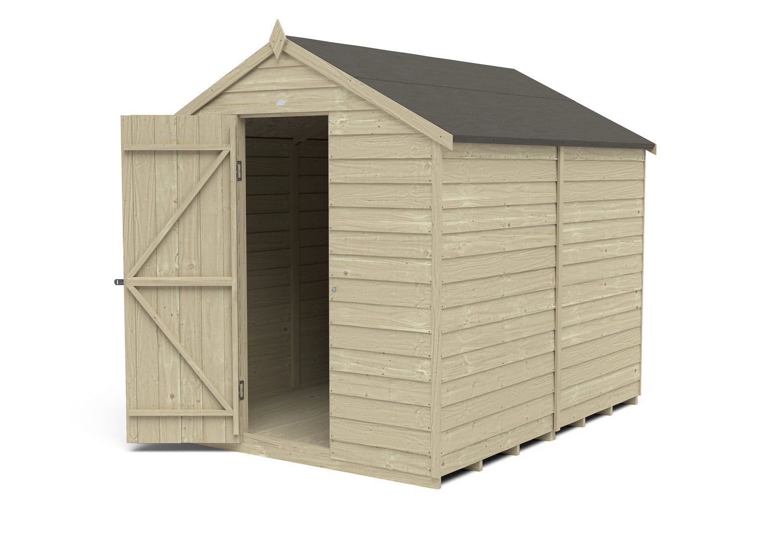 Forest Wooden 8 x 6ft Overlap Windowless Apex Shed Review