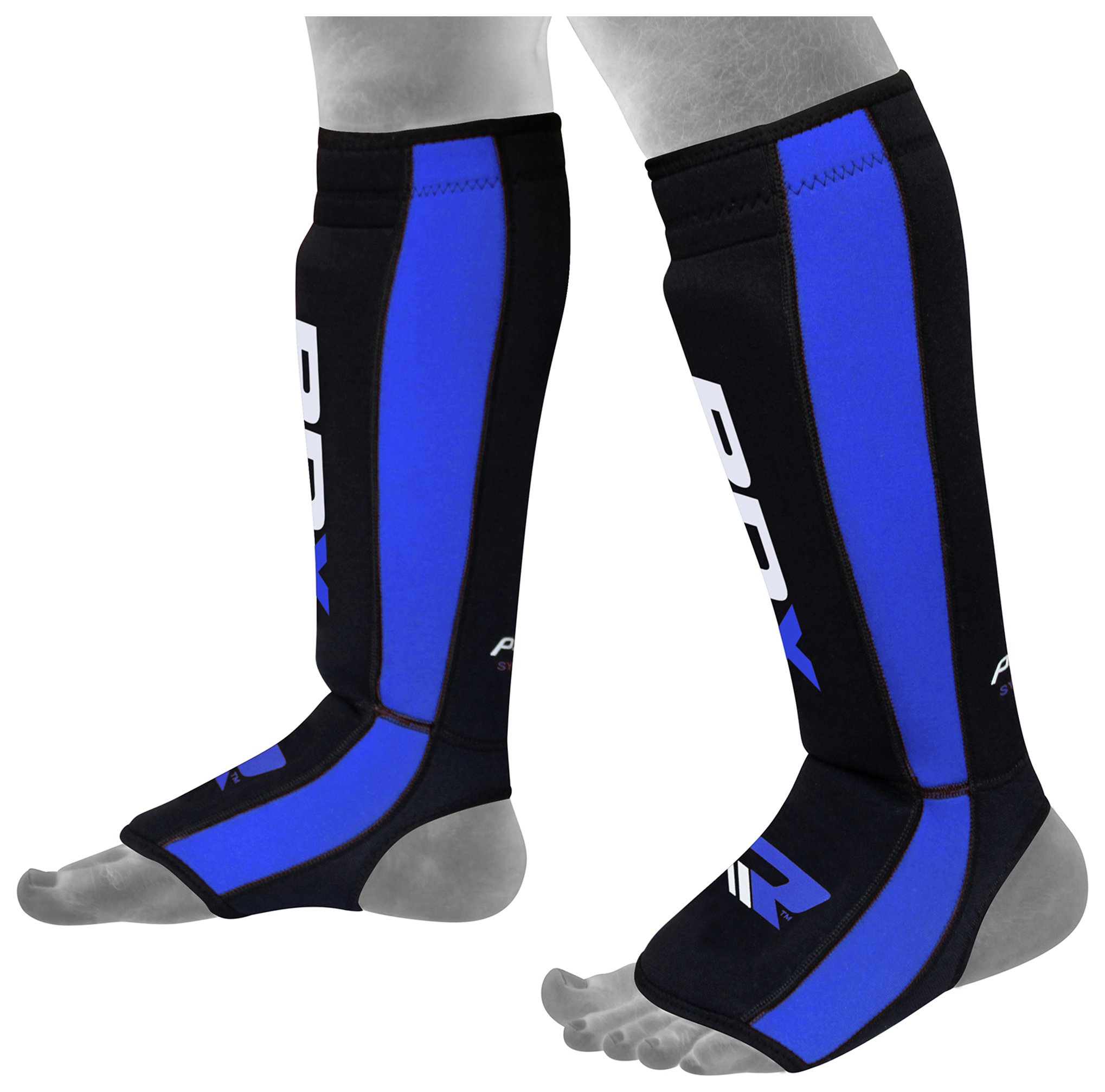 RDX Neoprene Medium to Large Shin Instep - Blue.