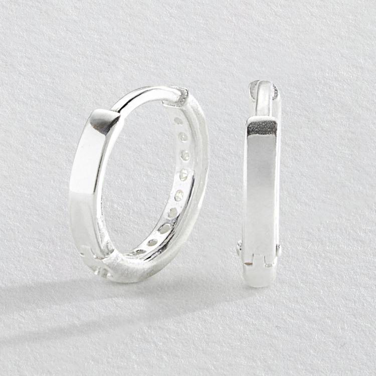 Revere Sterling Silver Huggie Hoop Earrings  0