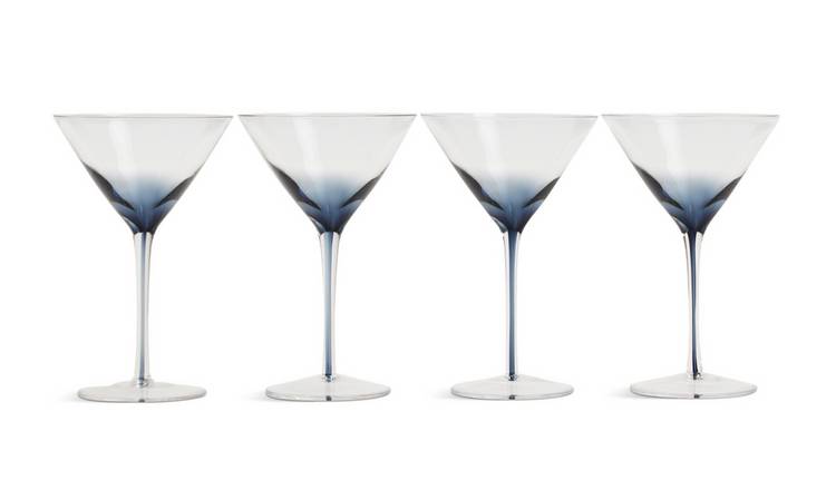 Habitat Stem Set of 4 Martini Glasses